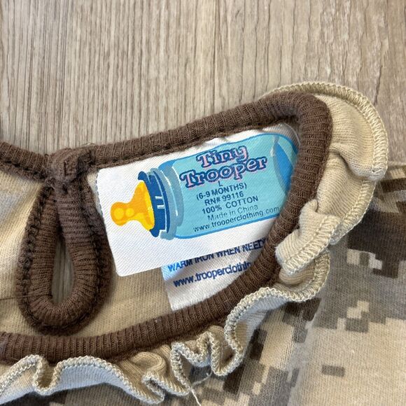 Tiny Trooper 6-9 months Camo Dress "Little Miss Semper FI" U.S. Marine - Picture 3 of 5